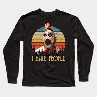 Funny Men Artwork Hate People Long Sleeve T-Shirt